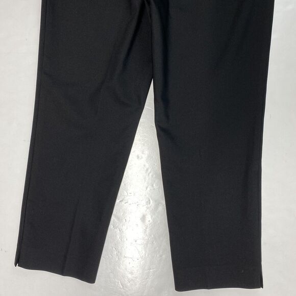 St John Sport Cropped Dress Pants Womens 6 Black Midrise USA EUC - Picture 11 of 12